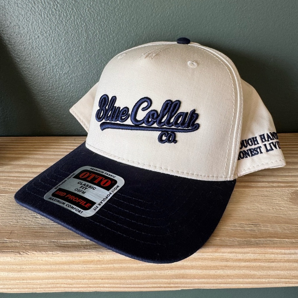 Blue Collar Co. OTTO embroidered navy blue hat!
